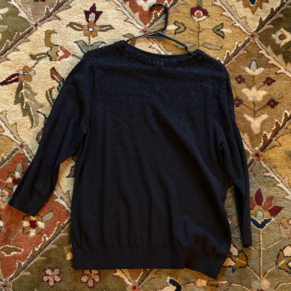 Talbots Black Crew Neck Sweater